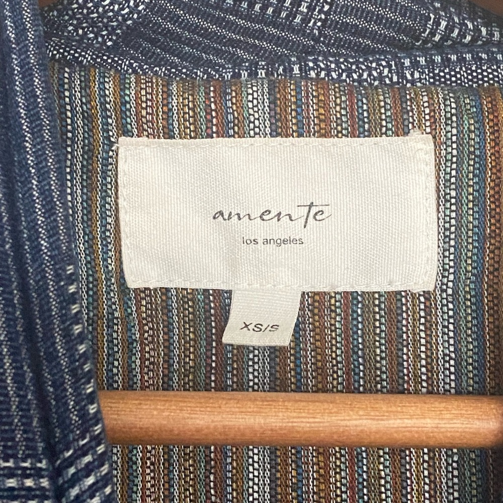 Japanese Inspired Patchwork Blue Jacket - image 5